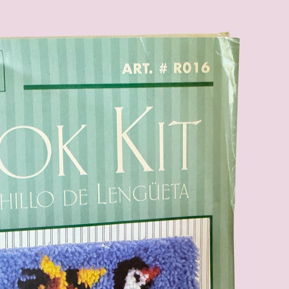 Caron Natura Noah's Ark Latch Hook Kit PLUS TOOL 20x27" Bible Story Animals R016 - Picture 10 of 10
